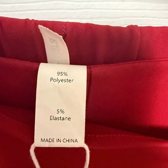 ❤️ Halara High-Waist Wrap Wide-Leg Pants Size XS Tall | Red | NWT - Picture 4 of 9